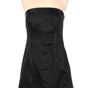 Black Strapless Cocktail Dress
